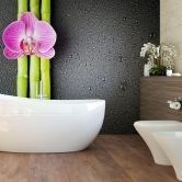 Fototapete Orchid and Bamboo 01 - 336x260 cm 