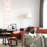 Fototapete Zuhause ist, wo das Leben beginnt - 48x260 cm 