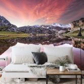 Fototapete Cuadrado - Dawn at Los Lagos - 384x260 cm 