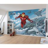 Vlies Fototapete - Iron Man Flight - 400 x 280 cm 