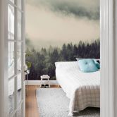 Fototapete Nebel im Wald 02 - 192x260 cm - aus der Cosy Kollektion 