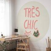 Behangcirkel 1X Studio - Très chic - vliesbehang/zelfklevend vliesbehang 