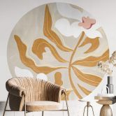 Behangcirkel Arty Guava - Flower Play - vliesbehang/zelfklevend vliesbehang 