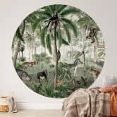 Behangcirkel Kikki Belle - Searching in the Jungle - vliesbehang/zelfklevend vliesbehang 