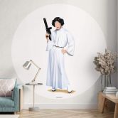 Round wall mural Tohmé - Leia - non self-adhesive/self-adhesive wallpapers 