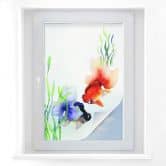 Sichtschutzfolie Aquarell Fische 