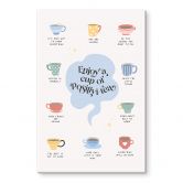 Glasbild Enjoy a cup of Positivi-Tea - KsanaKalpa 