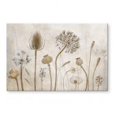 Glasbild Disher - Trockenblumen 