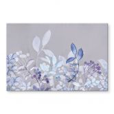 Glasbild Blaue Aquarell-Pflanzen - Haase 