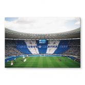 Glasbild Hertha BSC - Blau-weiße Choreo im Olympiastadion 