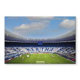 Glasbild Hertha BSC - Hertha Choreo in der Ostkurve 