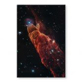 Glasbild James Webb Telescope - Kosmischer Wirbelsturm Herbig Haro 49/50 