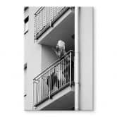 Glasbild Kijurko - Auf dem Balkon 