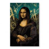 Glasbild Mona Lisa - modern 