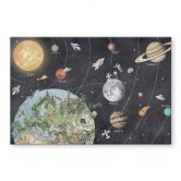 Glasbild Sonnensystem mit Planeten und Erde - Ms Tiff 