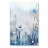 Glasbild Tauperlen auf Pusteblumen - Treechild 