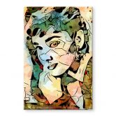Glasbild Zamart - Hommage an Miro - Audrey Hepburn 