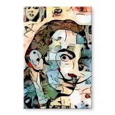 Glasbild Zamart - Hommage an Miro - Der Blick 