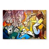Glasbild Zamart - Hommage an Picasso - Die Frauen 