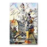 Glasbild Zamart - Kandinsky trifft Dresden 