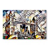 Glasbild Zamart - Kandinsky trifft London 