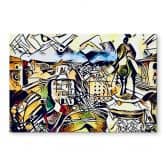 Glasbild Zamart - Kandinsky trifft Rom 