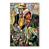 Glasbild Zamart - Zwei Musiker 