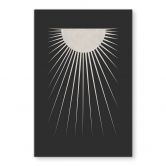Glasbild Orara Studio - Minimalistischer Mond 