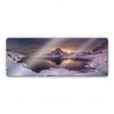 Glasbild Cuadrado - On Golden Pond - Panorama 