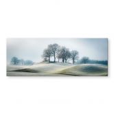 Glasbild Frostige Hügellandschaft - Eisenmann - Panorama 