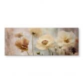 Glasbild Blumenpracht in warmen Pastelltönen - Paksoylu - Panorama 