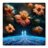 Glasbild Heine - Ursprung vom Leben - Astro Cruise - Quadratisch 