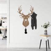 Wandtattoo Deer + 3 Haken 
