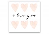 Wandbild Confetti & Cream - I Love You 