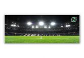 Leichtes Wandbild Hannover 96 - HDI-Arena Nacht - Panorama | mattes Finish 