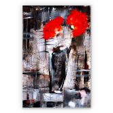 Wandbild Niksic - Leuchtend Rot 