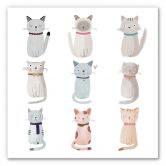 Wandbild Loske - Cat Family 