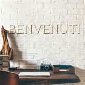 Holzbuchstaben Pappel - Benvenuti 