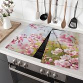 Stove cover plate with flowers - Cherry Blossoms 
