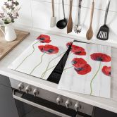 Herdabdeckplatte Disher - Mohnblumen 