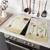 Stove cover plate - Leffler - Flower seeds 