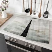 Herdabdeckplatte Neblige Berglandschaft Aquarell - Ms Tiff 