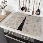 Stove top for the kitchen - Natural stone wall 