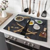 Herdabdeckplatte - Olives and Grissini 