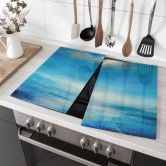 Herdabdeckplatte Endlose Weite in Blau - Schmucker 