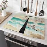 Afdekplaat voor fornuis Zeemeeuwen op het strand - SpaceFrog Designs 
