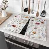Herdabdeckplatte Bunte Wildblumen - UN Designs 