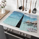 Stove cover plate - Vacation in the Maldives 