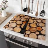 Hob Cover Wood Slices 