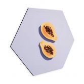 Hexagon - Alu-Dibond 1X Studio - Papaya 
